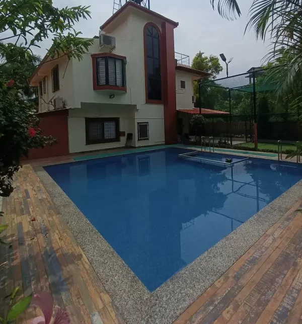 Misty Palace villa Lonavala exterior with large swimming pool on terms and conditions page